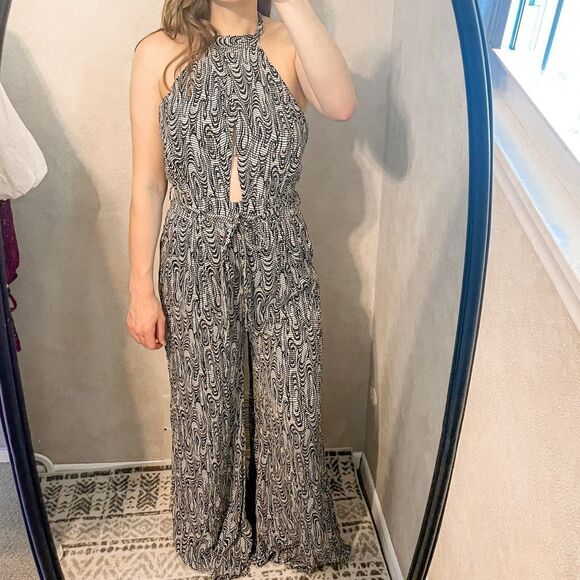 Free People Kissing Sunlight Printed Jumpsuit M - Picture 1 of 9